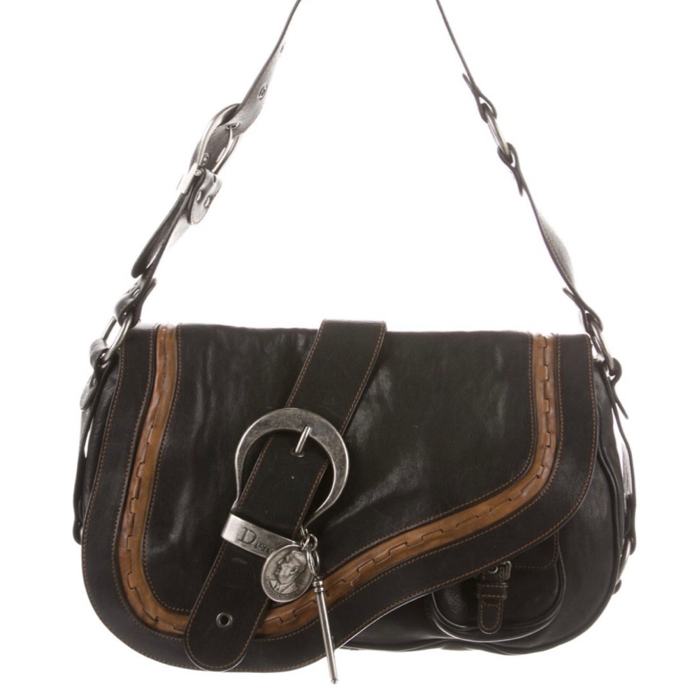 Vintage Authentic Dior Medium Gaucho Bag